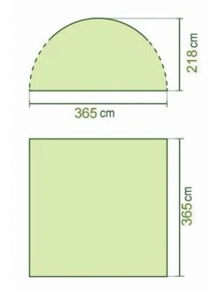 Coleman Event Shelter L Partytent Groen -Buiten Kamperen 11262 event shelter 365 x 365