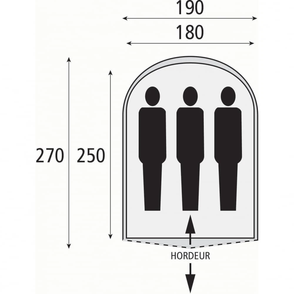 Safarica Cycloon L Pop Up - 3 Persoons Tent Blauw 3 Safarica Cycloon L Pop Up - 3 Persoons Tent Blauw - Afbeelding 3