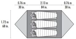 MSR Mutha Hubba NX / 3 Persoons Tent Groen -Buiten Kamperen 34238 msr mutha hubba nx 3 persoons tent green