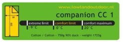 Lowland Companion CC 1 Deken Slaapzak Dons Blauw -Buiten Kamperen 48113 lowland companion cc 1