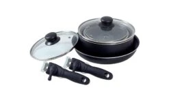 Isabella Stapelbare Pannenset 11 Isabella Stapelbare Pannenset -Buiten Kamperen 55304 isabella stapelbare pannenset