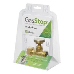 GasStop Gasfleszekering Voor Propaangasflessen NL 21,8mm LH (G.5) GSNL1 -Buiten Kamperen 61903 gasstop gasfleszekering voor propaangasflessen nl 218mm lh g.5gsnl1