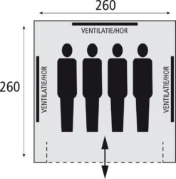Safarica Sioux 260 - 4 Persoons Tent Grijs 5 Safarica Sioux 260 - 4 Persoons Tent Grijs -Buiten Kamperen 74818 safarica sioux 260 4 persoons tent