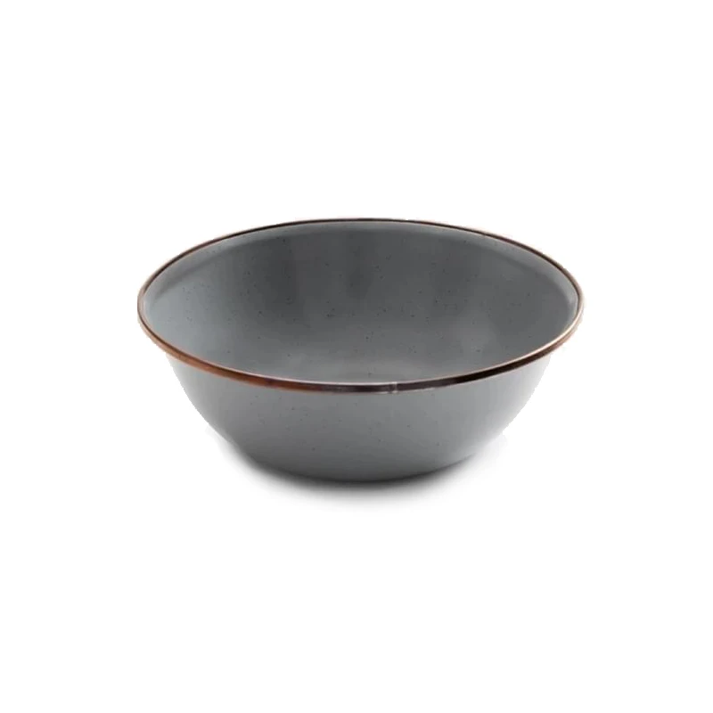 Barebones Geëmailleerde Kom - Set 2 Stuks Donkergrijs 1 Barebones Geëmailleerde Kom - Set 2 Stuks Donkergrijs