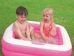 Intex Play Box Baby Opblaasbaar Zwembad -Buiten Kamperen 79919 intex play box pool 85x85x23cm