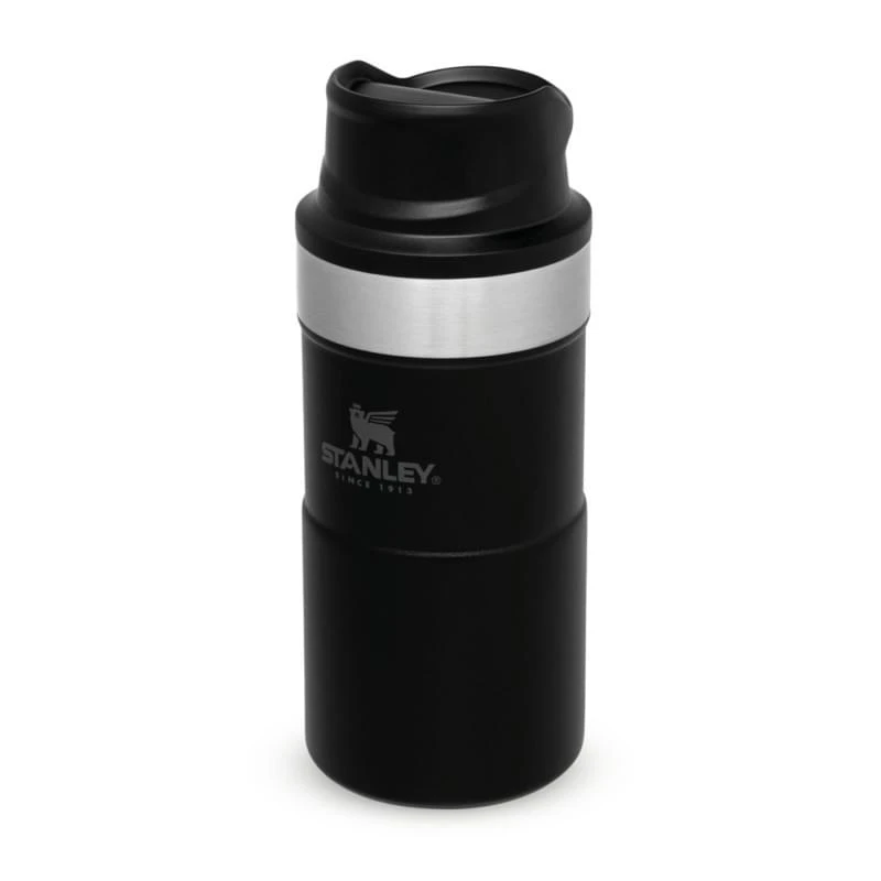 Stanley The Trigger-Action Travel Mug 0,25L Zwart 1 Stanley The Trigger-Action Travel Mug 0,25L Zwart