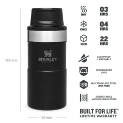 Stanley The Trigger-Action Travel Mug 0,25L Zwart 8 Stanley The Trigger-Action Travel Mug 0,25L Zwart -Buiten Kamperen 82041 stanley the trigger action travel mug 025l