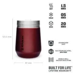 Stanley The Everyday GO Tumbler 0,3L Rood -Buiten Kamperen 82141 stanley the everyday go tumbler 03l