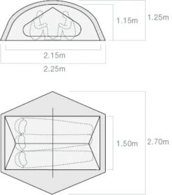 Exped Lyra III / 3 Persoons Tent -Buiten Kamperen 84133 exped lyra iii 3 persoons tent