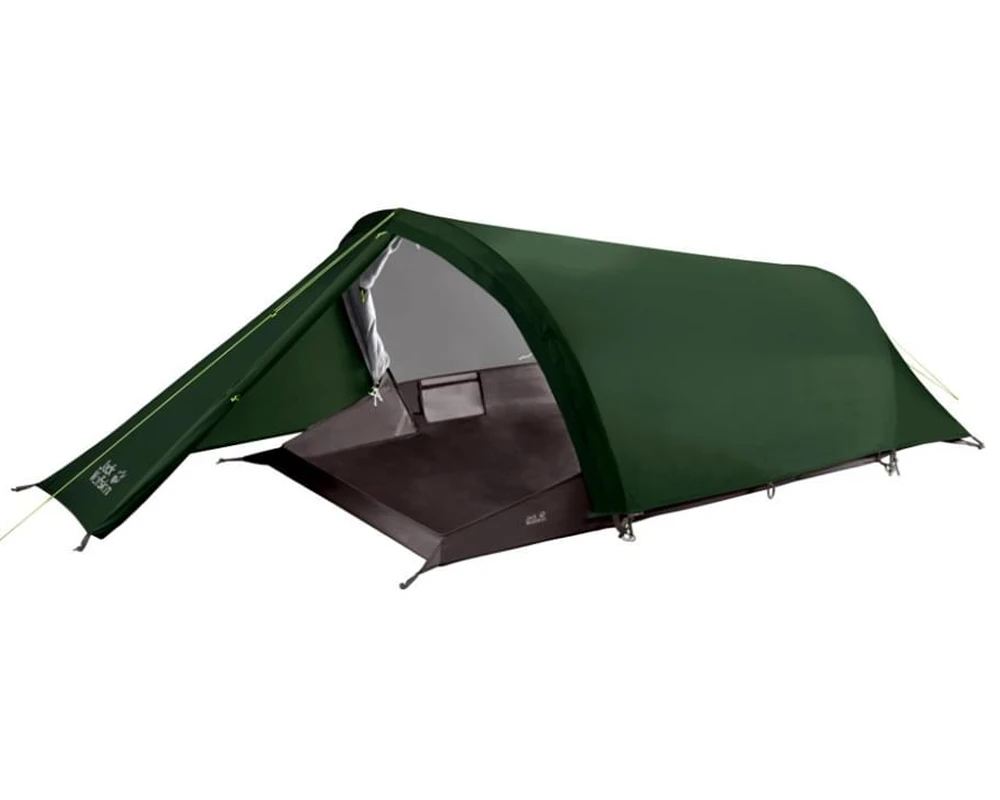 Jack Wolfskin Gossamer II / 2 Persoons Tunneltent Donkergroen 1 Jack Wolfskin Gossamer II / 2 Persoons Tunneltent Donkergroen
