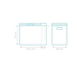 Mestic MCC-35 AC/DC Compressor Koelbox -Buiten Kamperen 89479 mestic mcc 35 acdc compressor koelbox