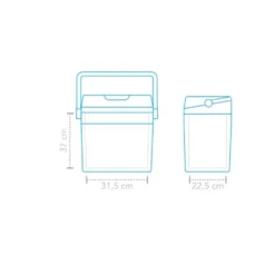 Mestic MTEC-28 Thermo-Elektrische Koelbox AC/DC -Buiten Kamperen 90790 mestic mtec 28 thermo elektrische koelbox
