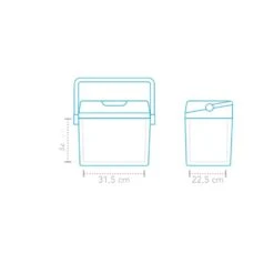Mestic MTEC-25 Thermo-Elektrische Koelbox -Buiten Kamperen 90799 mestic mtec 25 thermo elektrische koelbox