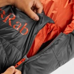 RAB Ascent 500 Long Mummy Slaapzak Dons Donkergrijs -Buiten Kamperen 91389 rab ascent 500 long mummy slaapzak dons