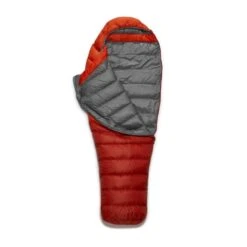 RAB Alpine 200 Long Mummy Slaapzak Dons Oranje -Buiten Kamperen 96738 rab alpine 200 long mummy slaapzak dons