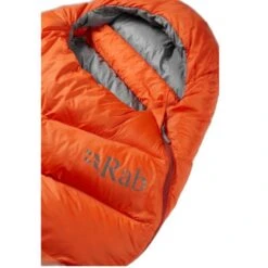 RAB Alpine 200 Long Mummy Slaapzak Dons Oranje -Buiten Kamperen 96740 rab alpine 200 long mummy slaapzak dons