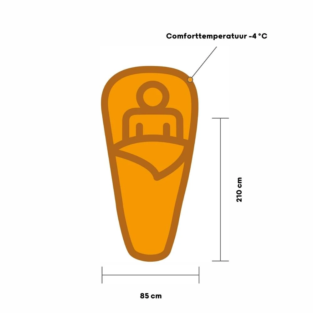 Vango Nitestar Alpha 450 Mummy Slaapzak Synthetisch Rood 3 Vango Nitestar Alpha 450 Mummy Slaapzak Synthetisch Rood - Afbeelding 3